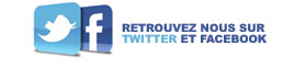 Retrouvez nous sur Twitter et Facebook